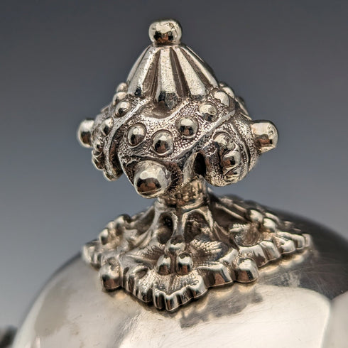 約 1875 年英國古董鍍銀茶壺 Martin & Hall